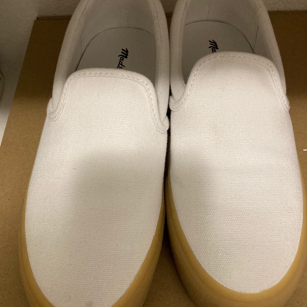 Madewell White sneakers Size 7